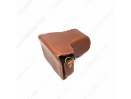 Leather Case For Canon EOS M10 Brown